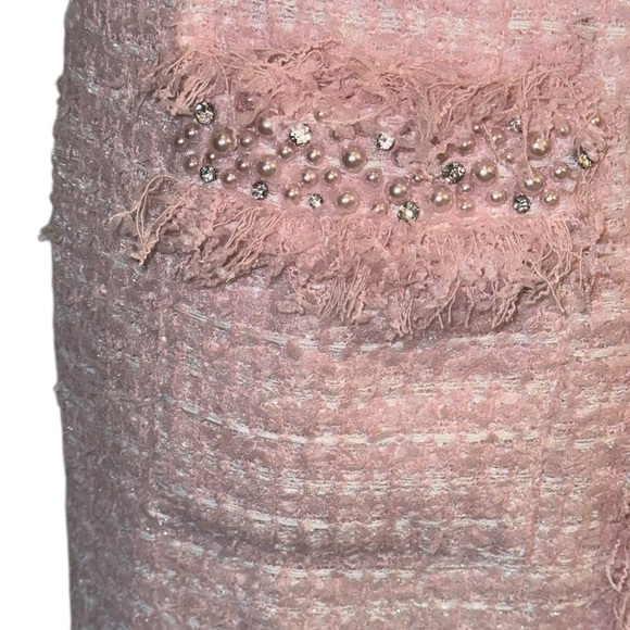 Gorgeous Pink Tweed Halter Dress XS - Picture 9 of 9